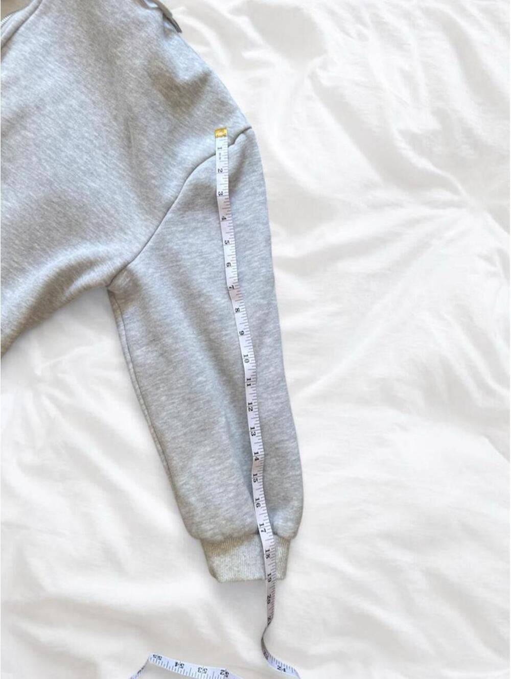 Heather Gray Full Zip Fleece Hoodie - Picture 6 of 8